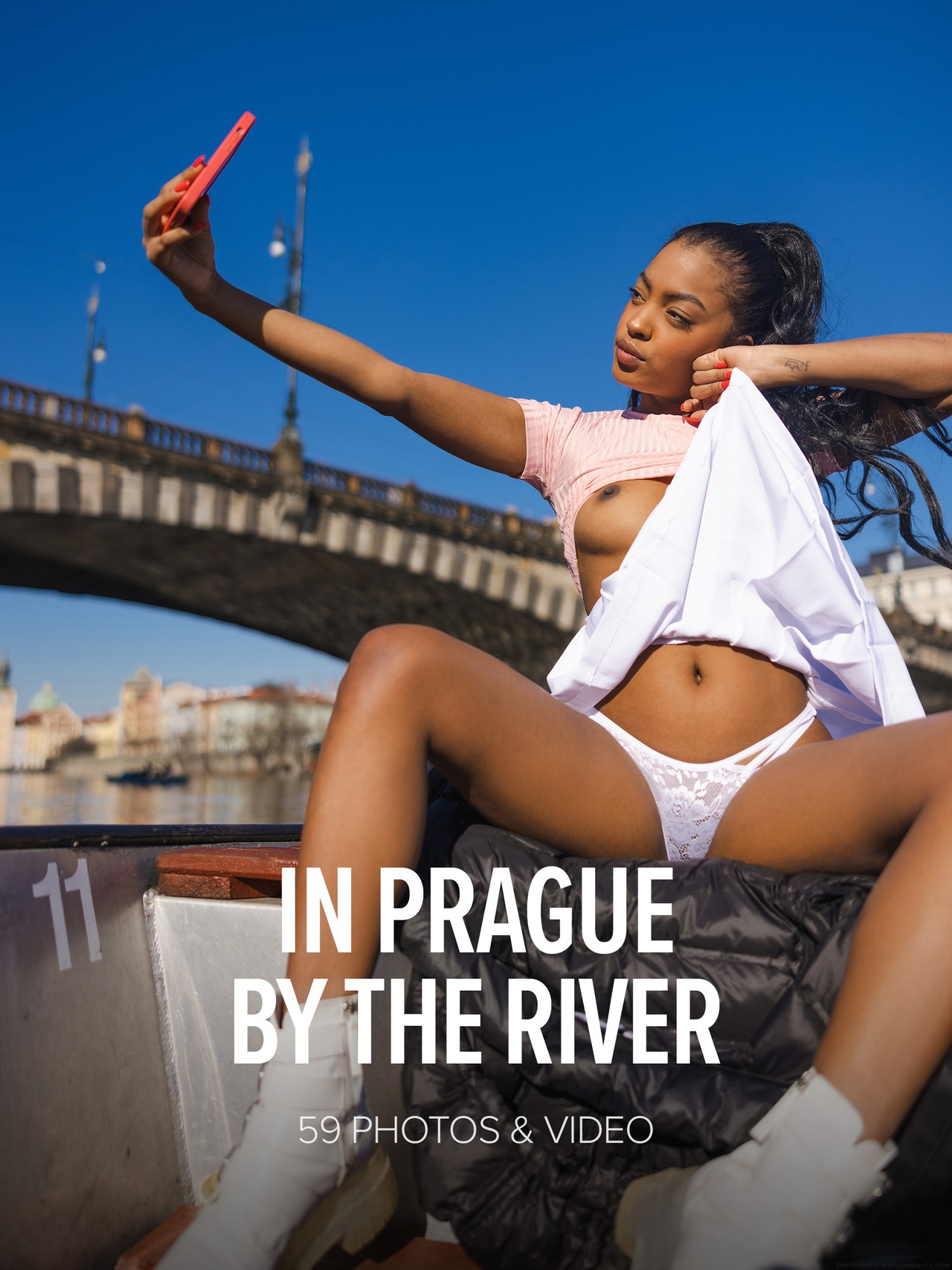 We bring you more sexy pictures from Sofi Vega’s trip to Prague – a city she really enjoyed visiting. She was walking along the river bank, riding on boats, licking ice creams provocatively and all the time she was receiving lots of attention from men passing by her. We are very happy that she is going to visit us very soon again.
